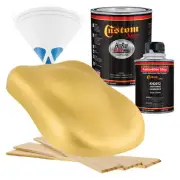 HOT ROD FLATZ Old Gold Metallic Quart Kit URETHANE Flat Auto Car Paint Kit