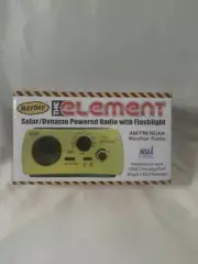 mayday solar hand crank powered radio with flashlight emergency power outage