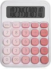 [STOBOK] Desk Calculator Big Screen Mechanical 12 Large Buttons Portable Office