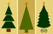 REUSABLE STENCIL 3 pc Set 9330 6"x12" CHRISTMAS TREE MYLAR SIGN STENCILS