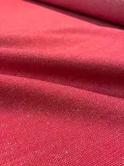 19.75 yds Camira Patina Braise Red Wool & Flax Plainweave Upholstery Fabric