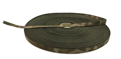 Double Sided Official MTP Camouflage Military Spec 12.5mm 0.5" Webbing UK Woven