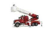 Bruder 1:16 Mack 63cm Granite Fire Engine w Slewing Ladder Water Pump Toy 4yr+