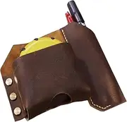 Tape Measure Pouch - PU Leather Tool Belt Tape Measure Holder | PU Leather Large Measure Tape Holster, Marking and Measuring Pouch Tool Case Belt Tape Measure Holder