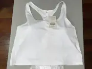 Fabletics Women's Jacqueline Built In Bra Tank White Size 2X