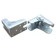 2 Pack Table Leg Hinge Folding Bracket Self Locking Hinge Leg Fittings and An...