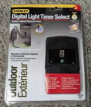 Stanley Digital Light Timer Select Outdoor Digital Photocell Timer Grounded