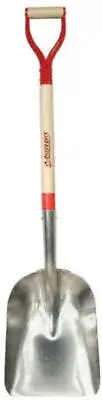 Razor-Back Aluminum Scoops, 14.5 X 11 Blade, 31 In White Ash Steel D-Grip Handle