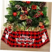 Christmas Tree Collar, Buffalo Plaid Christmas Tree Ring, Hexagon Fabric 6
