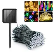 Solar Fairy String Lights 100/200/500 LED Garden Outdoor Christmas Party Decor