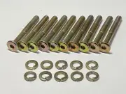 M6 x 50mm Set of 10 Hex Drive Socket Cap Screws Bolts Washers