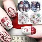 Snowflakes Snowmen Nail Art Stickers Decals Decoration Stickers Water Transfer