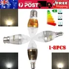 1-8Pcs E14 B15 B22 E27 Dimmable 6W 8W 10W LED Chandelier Candle Light Bulb Lamp