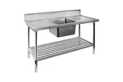 SSB6-1200C/A Single Centre Sink Bench & Pot Undershelf