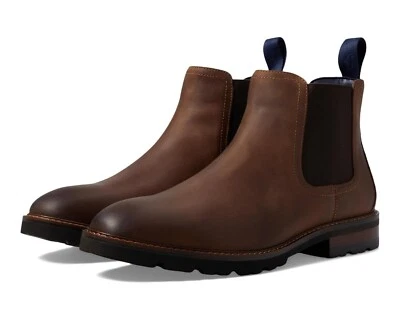 Florsheim Z23112 Brown Leather Renegade Plain Toe Gore Chelsea Boot Size 14M