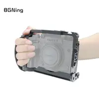 在飛比找蝦皮購物優惠-Bgning 鋁製相機籠帶腕帶三腳架兼容 Fujifilm 