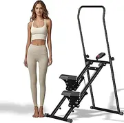 Foldable Vertical Climber Exercise Machine, Thickened Anti-Slip Pedals Climbing Machine, Climbing Stepper with LCD Instrument Display, Suitable for Home, Gym, Office.