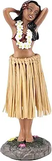Hawaii Hula Girl Dashboard Bobbleheads for Driver Dashboard Decorations Medium Size 6.3" High Dashboard Hula Girl