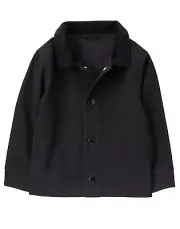 Crazy 8 Boys' Black Twill Jacket, Black, 18-24M