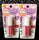 2pk LA COLORS JUICY CAKES PUDDIN PIE C37517 CORAL LIP GLOSS & LIP LINER DUO SET