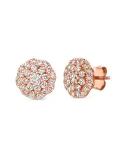 Le Vian Scallop 14K Rose Gold 0.21 ct. tw. Diamond Earrings