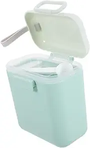 ULTECHNOVO Milk Formula Dispenser Portable Formula Organizer 400ml Formula Storage Container for Travel Outdoor Green Large Size