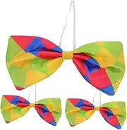 [TOVINANNA] 3Pcs Funny Party Bow Ties for Halloween Masquerade Bowknot Clown Costume Accessories Fancy Dress Props for Birthdays and Celebrations