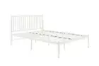 NNEKG Dallas Bed Frame (Double White)