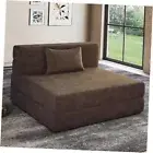 Folding Sofa Bed with Pillow, Foldable Sofa Bed for Travel, Twin Coffee