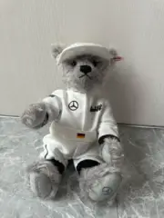 Steiff Mercedes Benz Collaboration Bear Plush Racing Suit New No Box