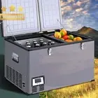 100L Portable Fridge Freezer Upright Cooler for Camping Caravan