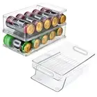 Large Capacity Soda Can Storage Organizer Fridge Can Holder Freezer