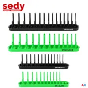 4Pcs Socket Organizer Tray SAE Metric Socket Holder Tray Drive Socket Mechanics