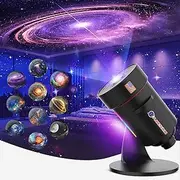 [2025 8th Gen] Star Projector, Galaxy Projector for Bedroom Night Light with Timer, Mood Lighting, Solar System Realistic Space Planetarium Projector Moon Lamp, Room Decor for Celling Kids Adults