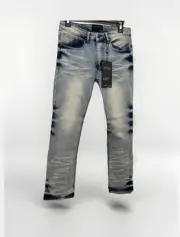Boys ENCRYPTED Acid Washed Jeans Size 16