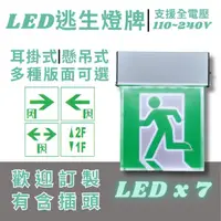 在飛比找momo購物網優惠-【彩渝】LED 緊急出口方向避難指示燈(緊急照明燈 消防器具