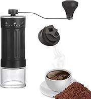 Hand Coffee Grinder | Hand Espresso Grinder with Ceramic Burr,Manual Coffee Grinder, Portable Conical Burr Coffee Grinder for Travel, Camping, Studio, Cafe, Home