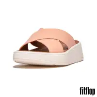 在飛比找momo購物網優惠-【FitFlop】F-MODE 皮革厚底交叉涼鞋-女(裸色)