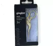 Ghinger 3 1/2" Embroidery stork Scissors made in Italy Needlework cross stitch