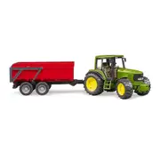 Bruder 1:16 John Deere Farm Tractor w/Tipping Trailer Kids/Children Toy f/ 3yr+