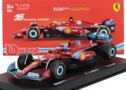 Bburago 1/43 Charles Leclerc #16 Scuderia Ferrari SF-24 F1 Miami GP 2024 w/ Case