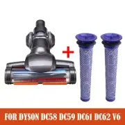 Motorized Floor Head Brush + Filters For Dyson V6 DC45 DC58 DC59 DC62 Vacuum