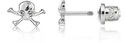 [limerencia] Hypoallergenic G23 Implant Grade Titanium Screw Back Earrings Tragus 20G Helix F136 Piercing Post for Sensitive Ears Cartilage