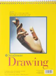 Strathmore Medium Drawing Spiral Paper Pad 9"X12"-50 Sheets