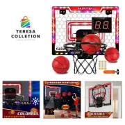 Mini Basketball Hoop Indoor with Scorer and Batteries, Indoor Basketball Hoop...