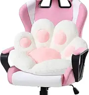 DITUCU Cat Paw Cushion Lazy Sofa Office Chair Cushion Bear Paw Warm Floor Cute Seat Cushion for Dining Room Bedroom Comfort Chair for Health Building Pink