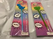 2 Pop Bubble Snap Pen Royal Deluxe Fidget Popper Dinosaur and butterfly new