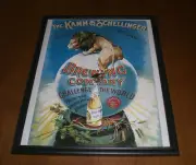 KAMM & SCHELLINGER BREWING CO. FRAMED 11x14 COLOR AD PRINT - INDIANA