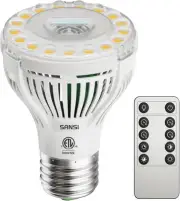 Dimmable Grow Light Bulb, Full Spectrum with Remote Control, Auto On Off Timi...