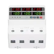 3 Phase DIN Rail Protective Device Over Under Voltage Current Limiting Self^